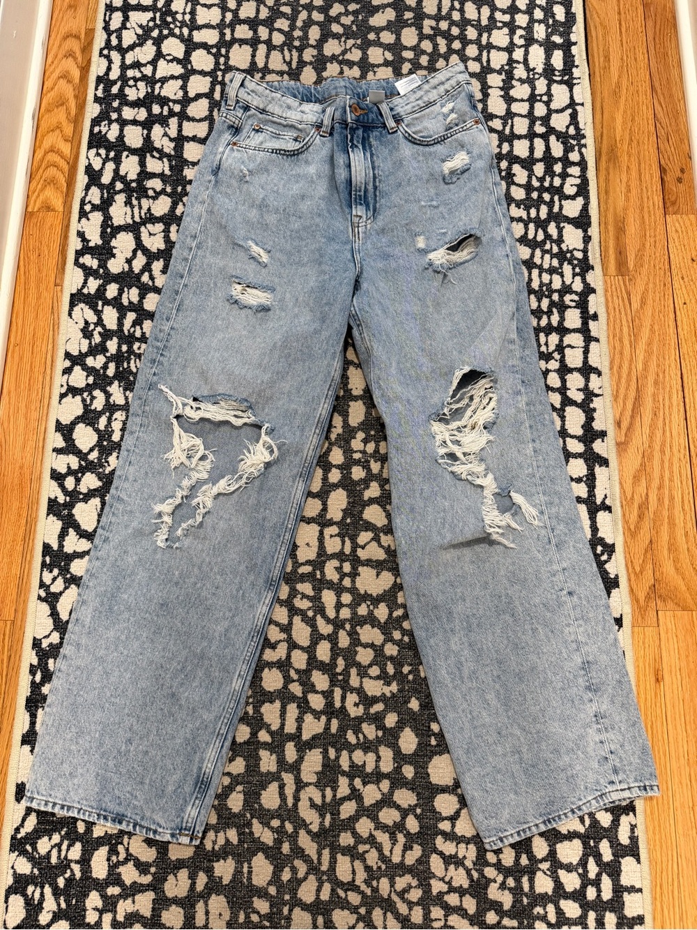 Light Blue Distressed High-Rise Women’s Jeans
